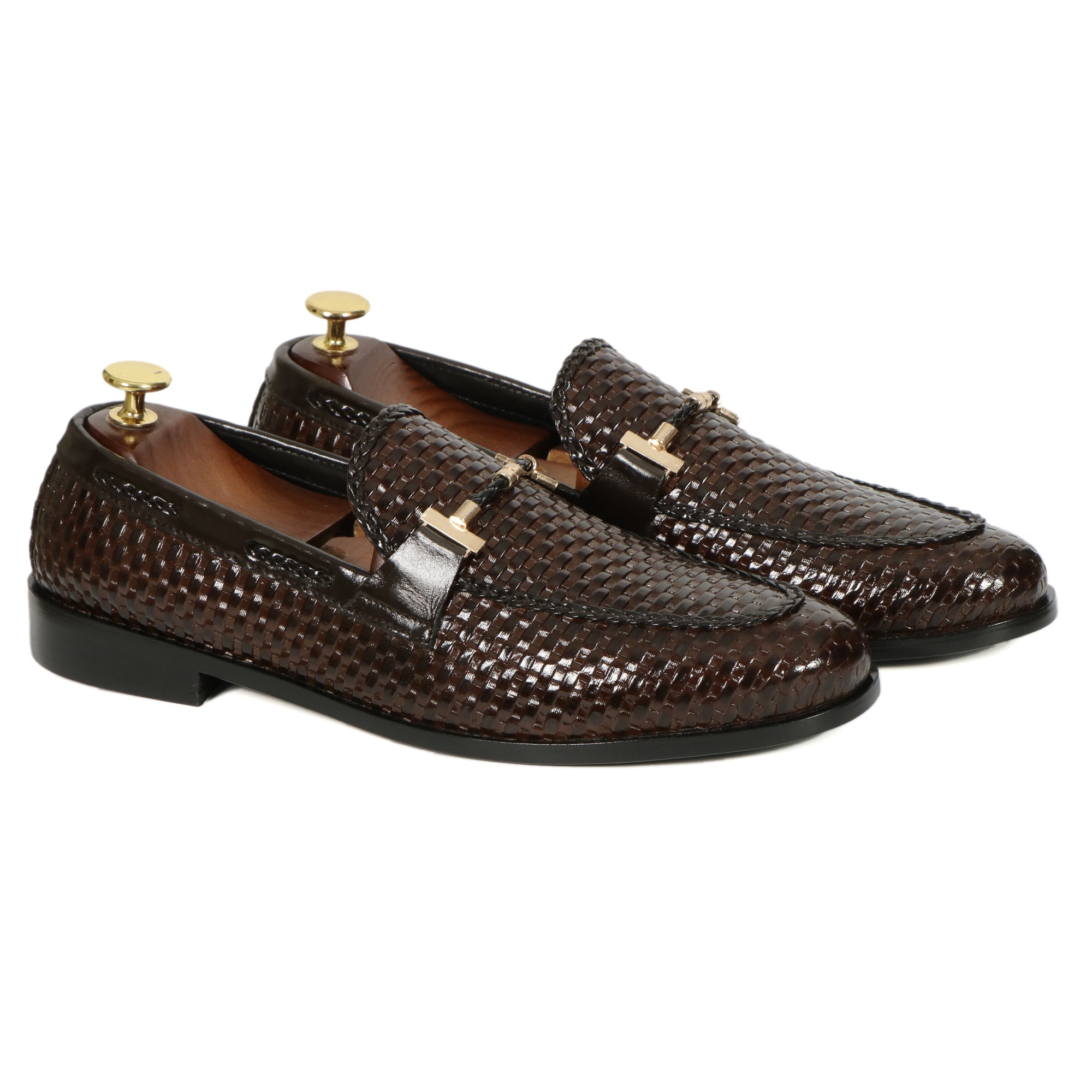 Texture Dotted Brown - Premium Shoes from royalstepshops - Just Rs.9000! Shop now at ROYAL STEP