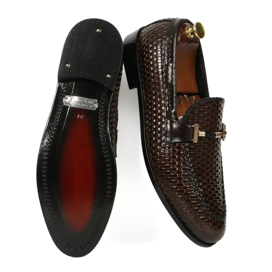 Texture Dotted Brown - Premium Shoes from royalstepshops - Just Rs.9000! Shop now at ROYAL STEP