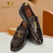 Mild Gold Brown - Premium Shoes from royalstepshops - Just Rs.9000! Shop now at ROYAL STEP