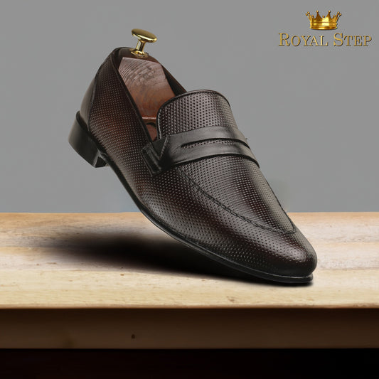 Penny Doted Brown - Premium Shoes from royalstepshops - Just Rs.8250! Shop now at ROYAL STEP
