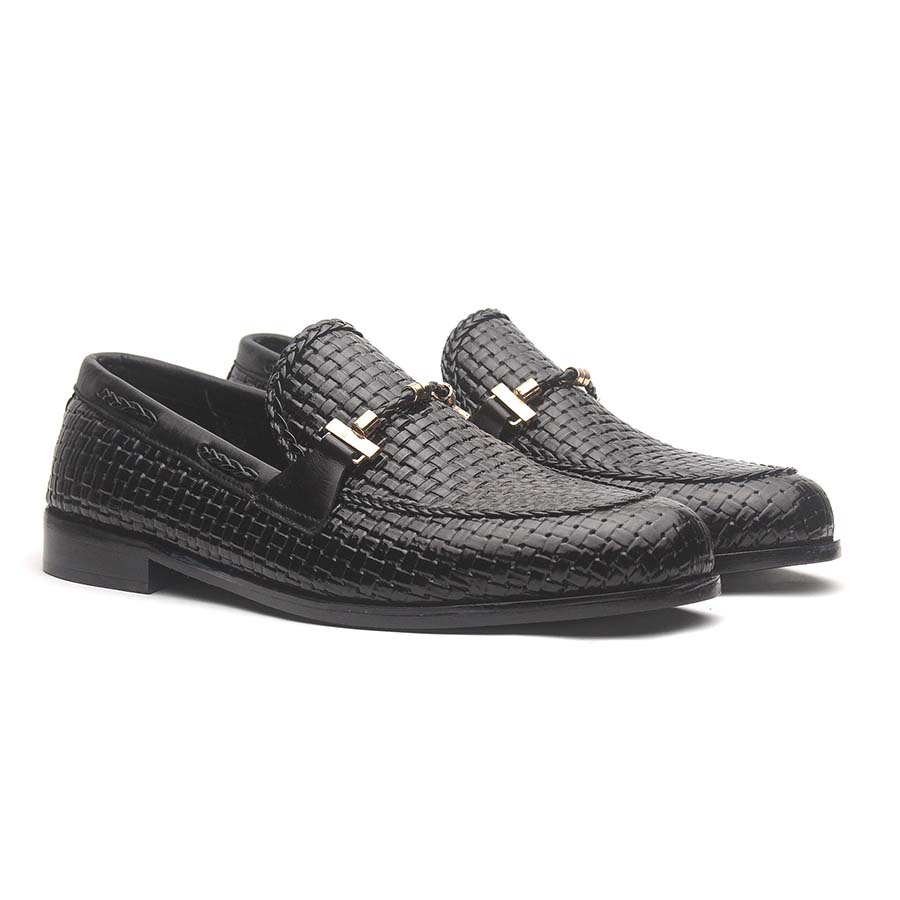 Texture Doted Black - Premium shoes from royalstepshops - Just Rs.9000! Shop now at ROYAL STEP