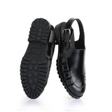 Strap Sandal blk - Premium sandal from ROYAL STEP - Just Rs.8400! Shop now at ROYAL STEP