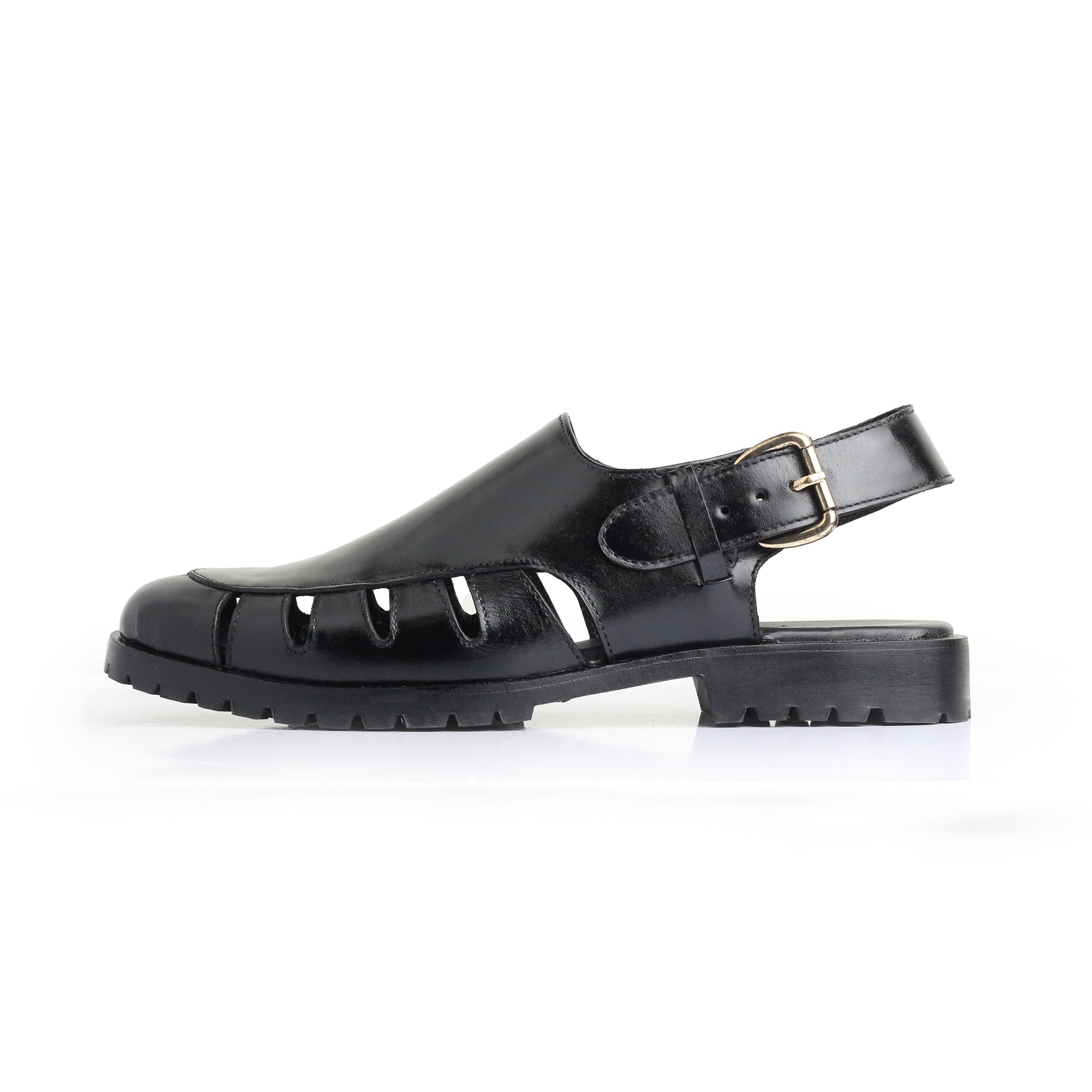Strap Sandal blk - Premium sandal from ROYAL STEP - Just Rs.8400! Shop now at ROYAL STEP
