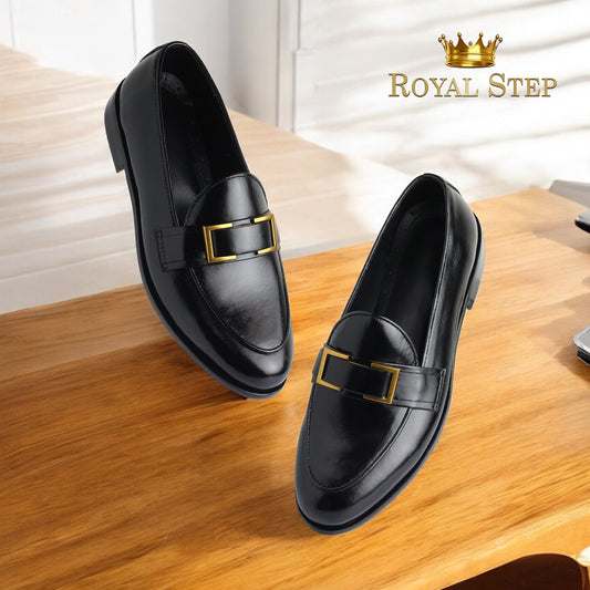 Gold Clock Blk - Premium SHOES from ROYAL STEP - Just Rs.9000! Shop now at ROYAL STEP