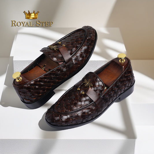 Royal Ring Knitting Brown - Premium shoes from royalstepshops - Just Rs.9000! Shop now at ROYAL STEP
