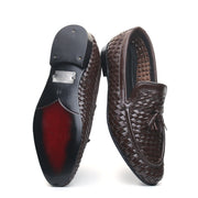 Log Weaved Tussle Brown - Premium Shoes from royalstepshops - Just Rs.9000! Shop now at ROYAL STEP