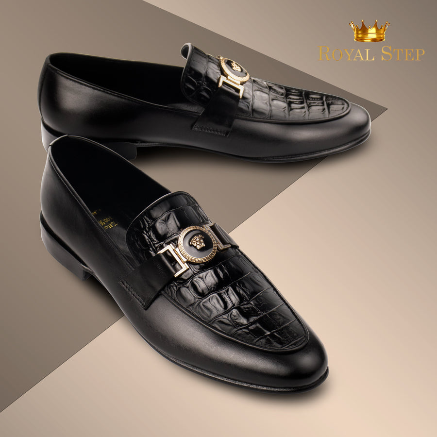 V Ajgar Black - Premium Shoes from royalstepshops - Just Rs.9000! Shop now at ROYAL STEP