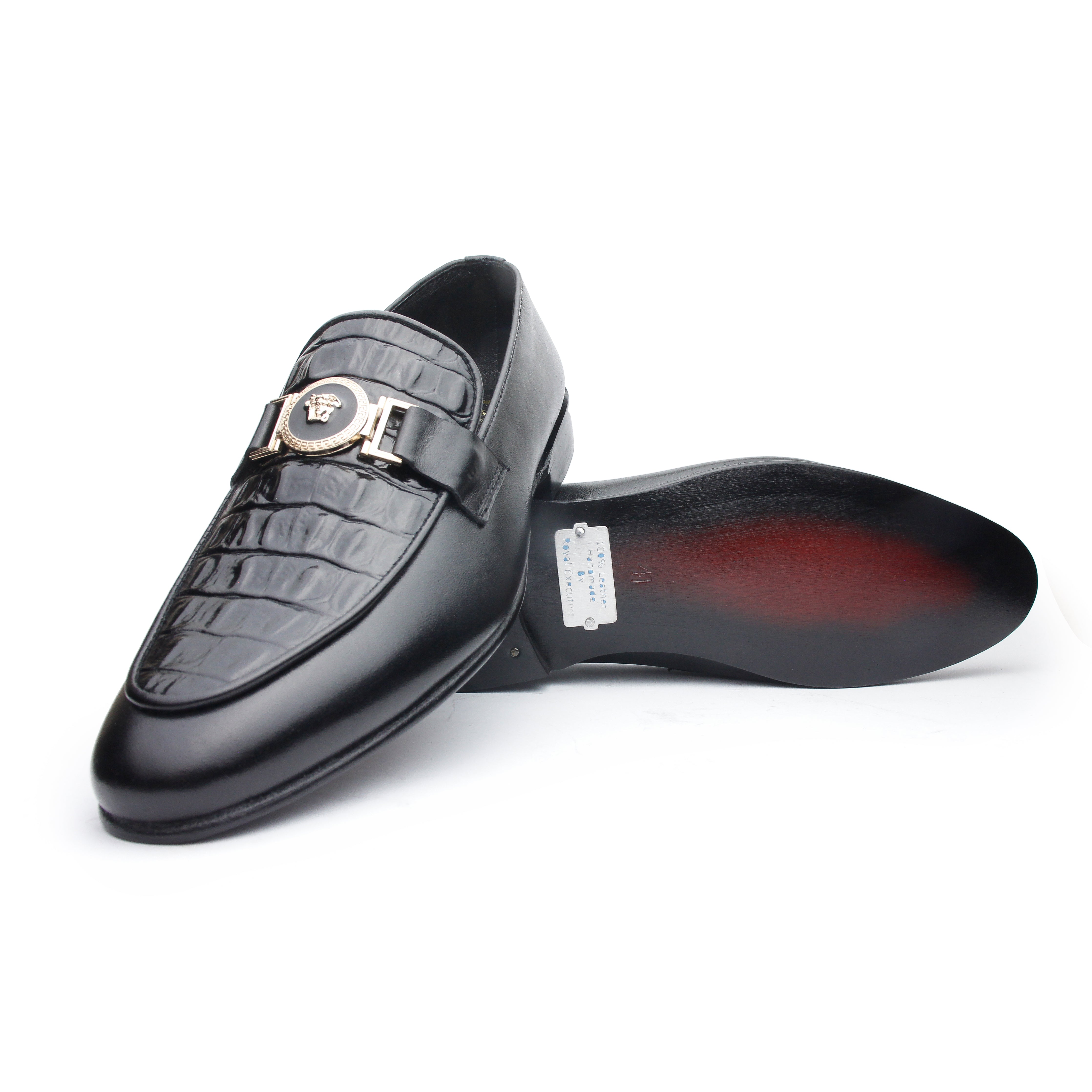 V Ajgar Black - Premium Shoes from royalstepshops - Just Rs.9000! Shop now at ROYAL STEP