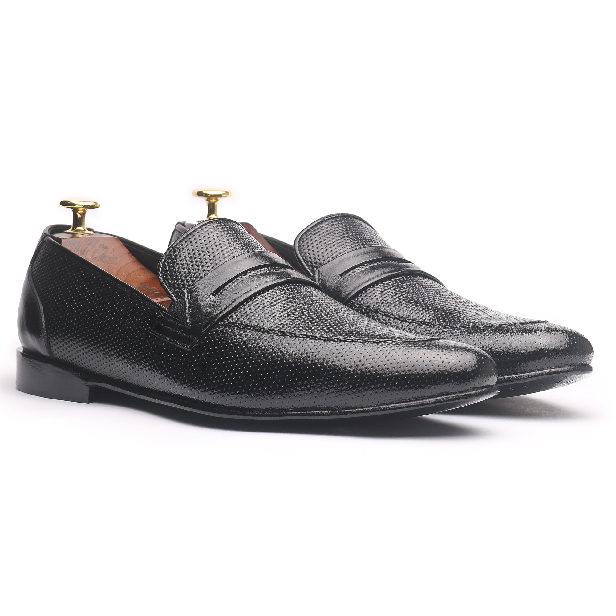 Penny Doted Black - Premium Shoes from royalstepshops - Just Rs.8250! Shop now at ROYAL STEP