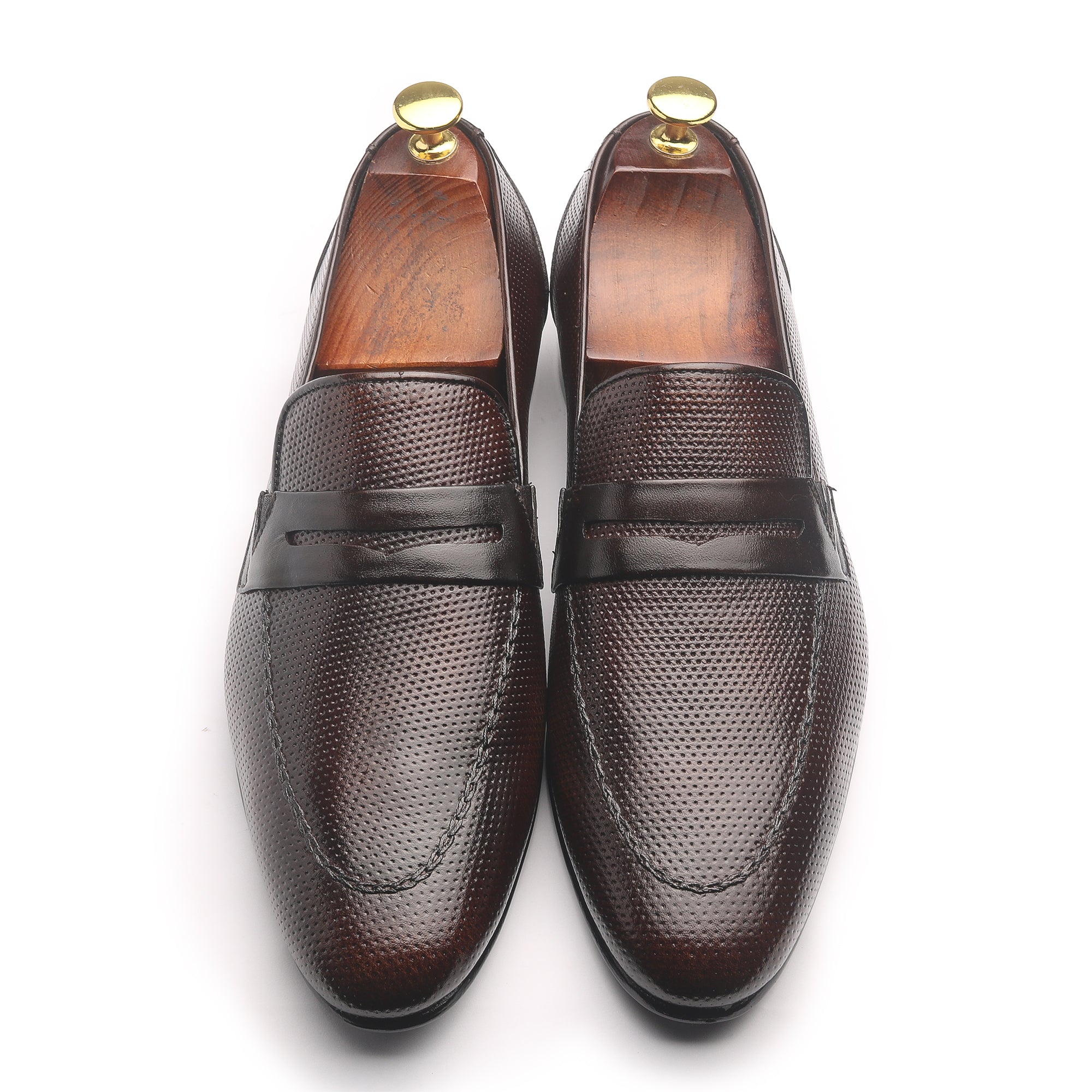 Penny Doted Brown - Premium Shoes from royalstepshops - Just Rs.8250! Shop now at ROYAL STEP