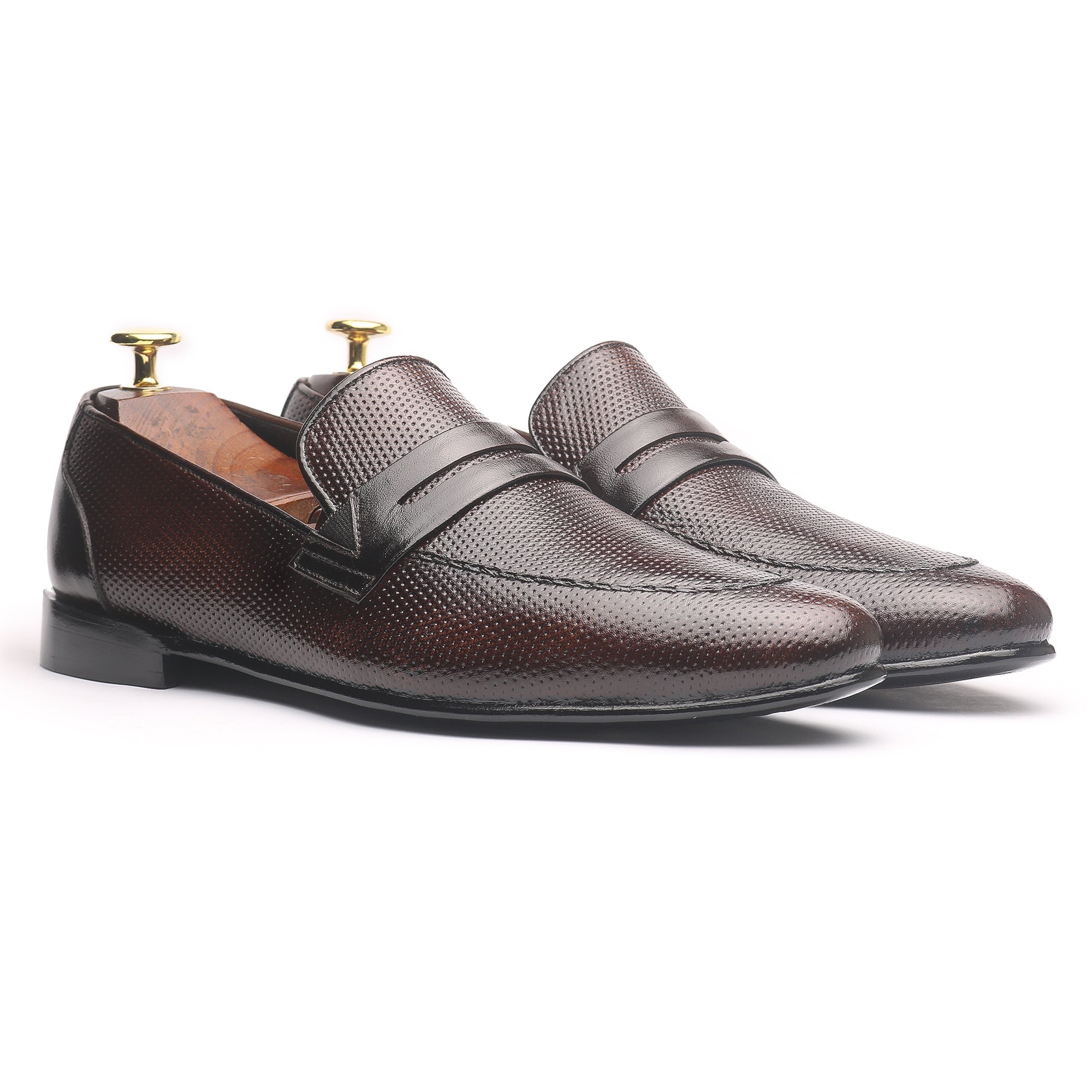 Penny Doted Brown - Premium Shoes from royalstepshops - Just Rs.8250! Shop now at ROYAL STEP