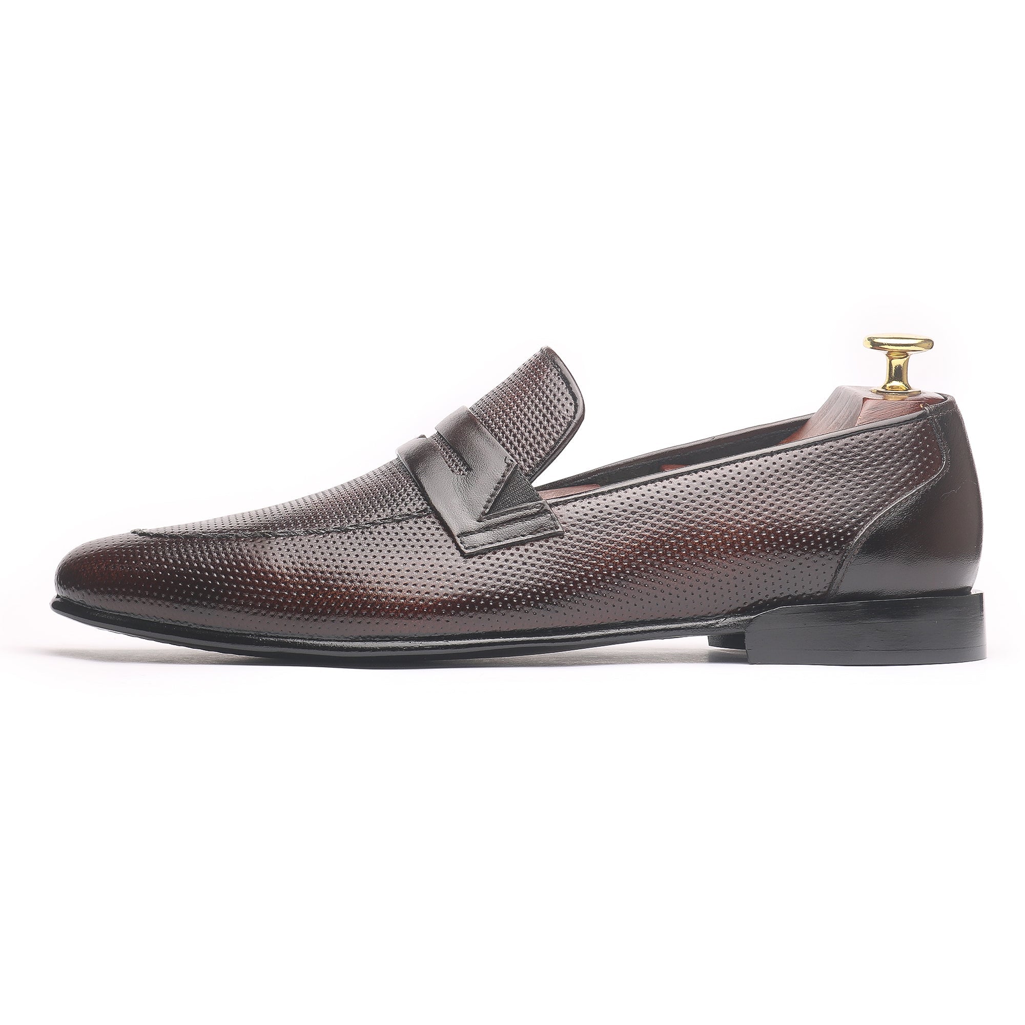 Penny Doted Brown - Premium Shoes from royalstepshops - Just Rs.8250! Shop now at ROYAL STEP