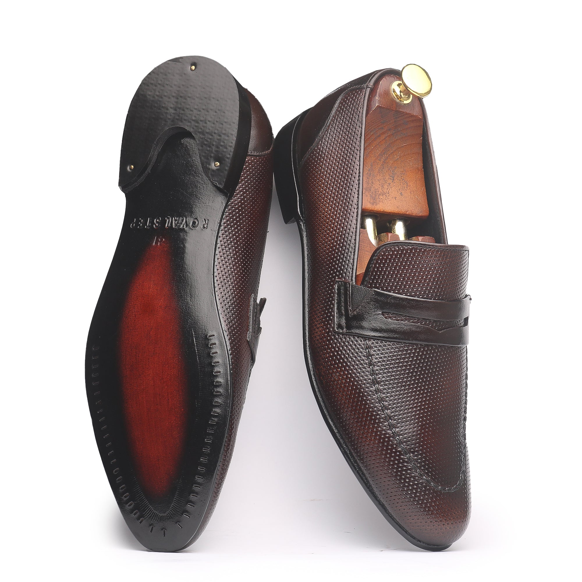 Penny Doted Brown - Premium Shoes from royalstepshops - Just Rs.8250! Shop now at ROYAL STEP