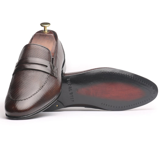 Penny Doted Brown - Premium Shoes from royalstepshops - Just Rs.8250! Shop now at ROYAL STEP